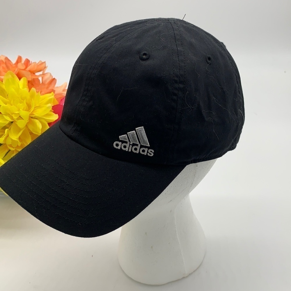 Adidas Black Cotton Climalite Adjustable Hat Cap  HT0092